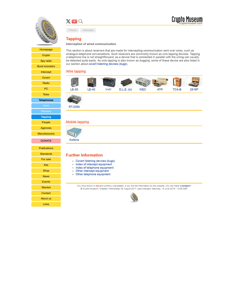 Wire Tapping Devices Explained | PDF