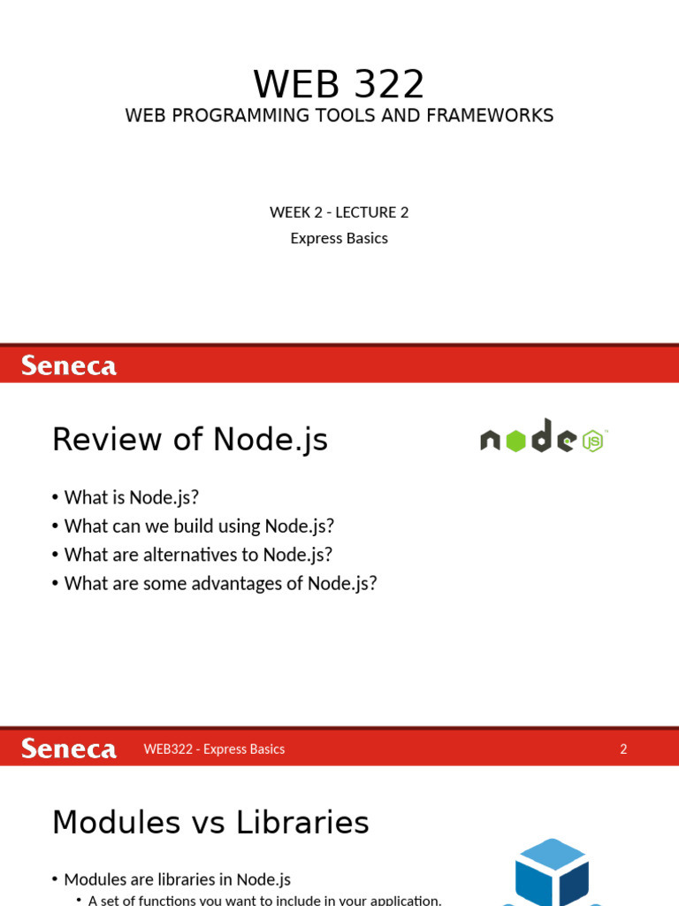 Lecture 2.2 - Express Basics | PDF | Http Cookie | Computer Engineering