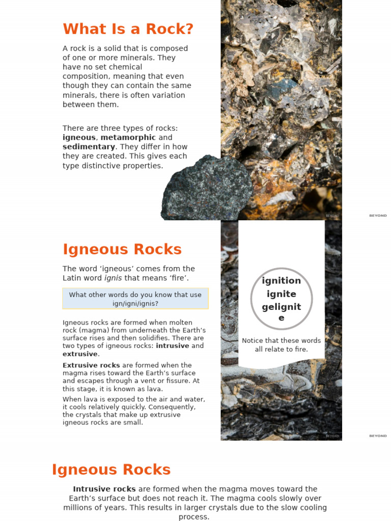 What Is a Rock | PDF | Rock (Geology) | Igneous Rock