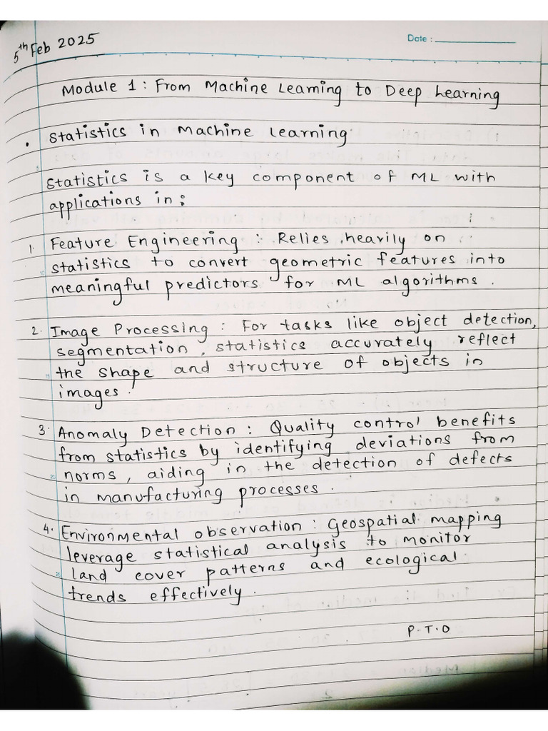 Deep Learning Mod 1 Numericals - Sahil Biswas Notes | PDF