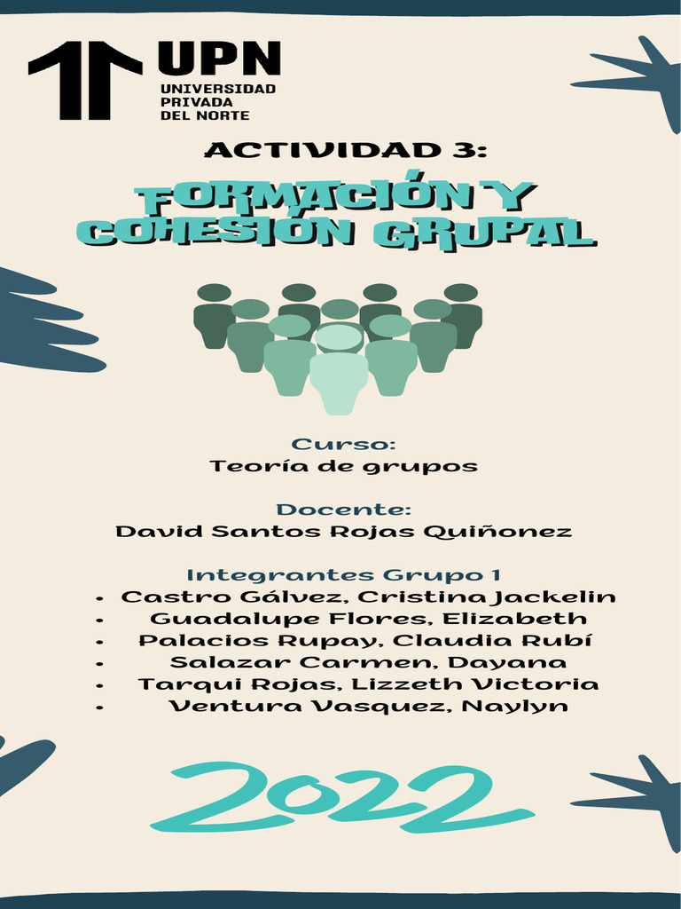 Formación y Cohesión Grupal en Equipos | PDF | Conceptos psicologicos ...