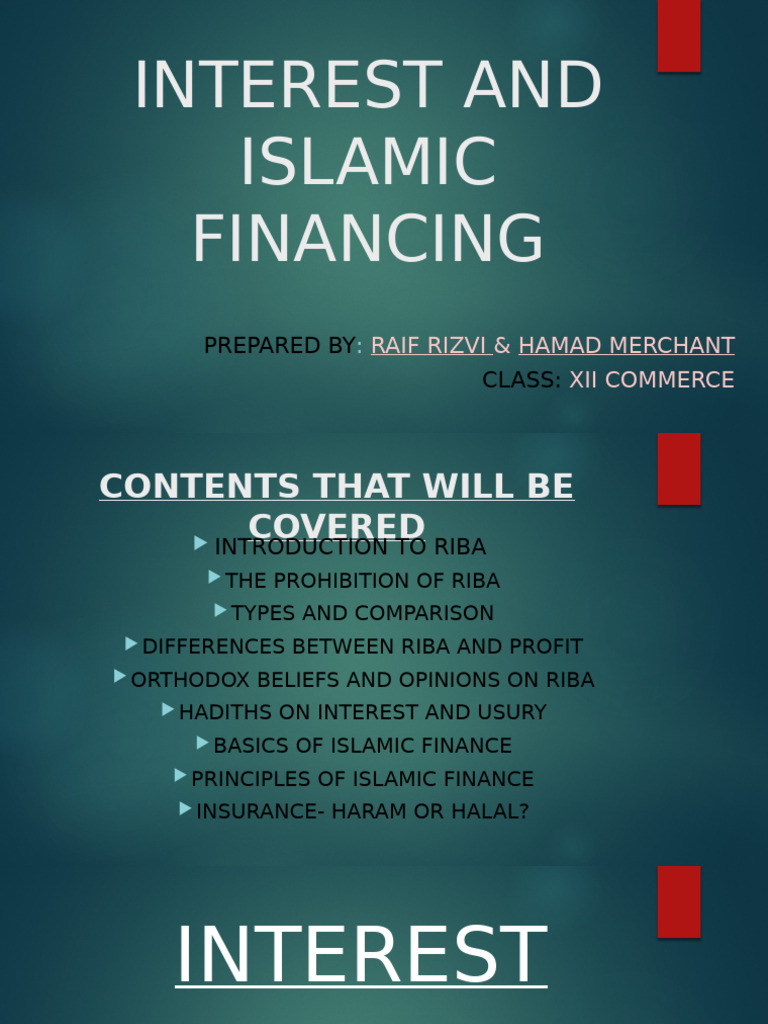 Understanding Riba and Islamic Finance | PDF | Islamic Banking And ...