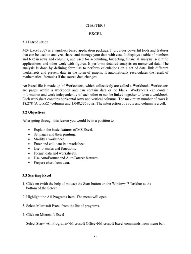 MS Excel | PDF