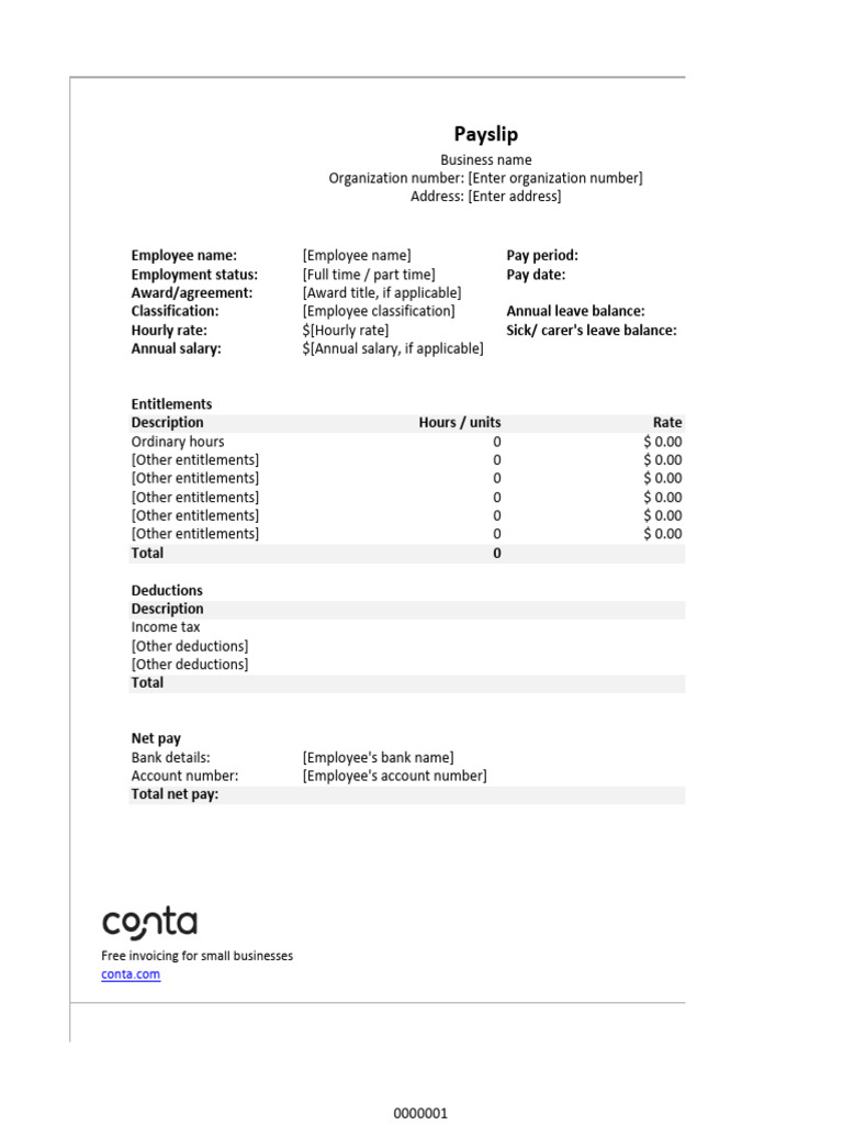 Employee Payslip Template Overview | PDF | Paycheck | Employment
