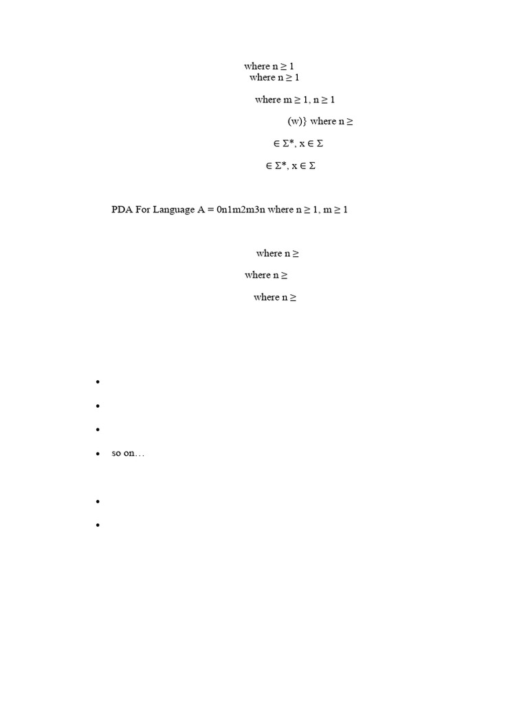 PDA Designs for Context-Free Languages | PDF