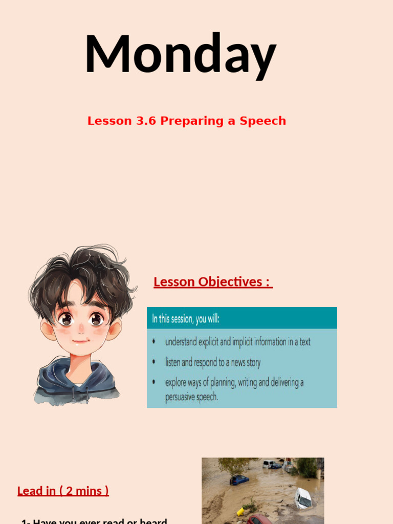Lesson3.6 Preparing A Speech | PDF
