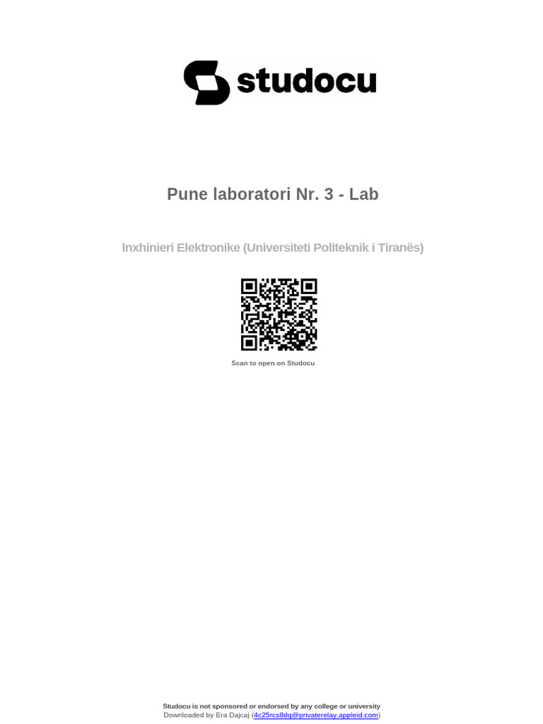 Pune Laboratori NR 3 Lab | PDF
