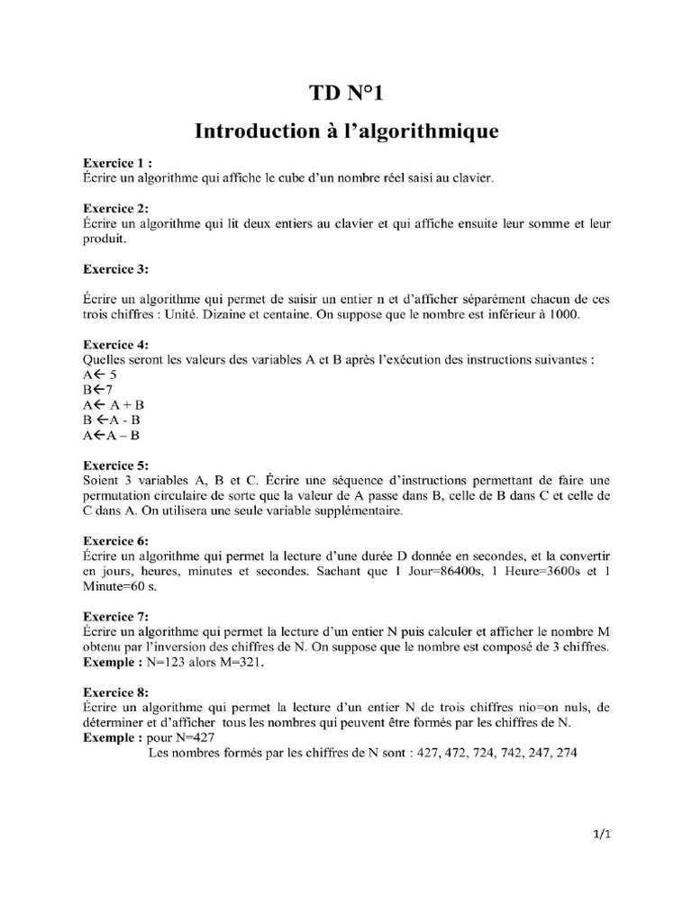 TD1 | PDF
