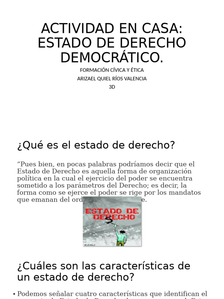 estado de derecho democrático | PDF