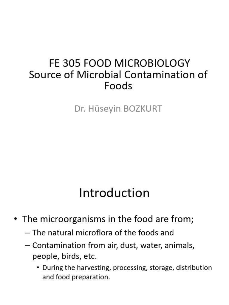 Sources of Food Microbial Contamination | PDF | Microorganism | Bacteria