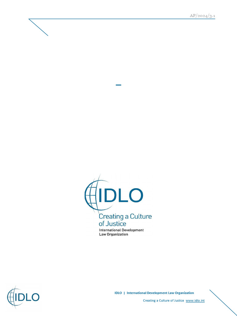 IDLO Strategic Plan 2025-2028 Overview | PDF | Sustainability | Rule Of Law