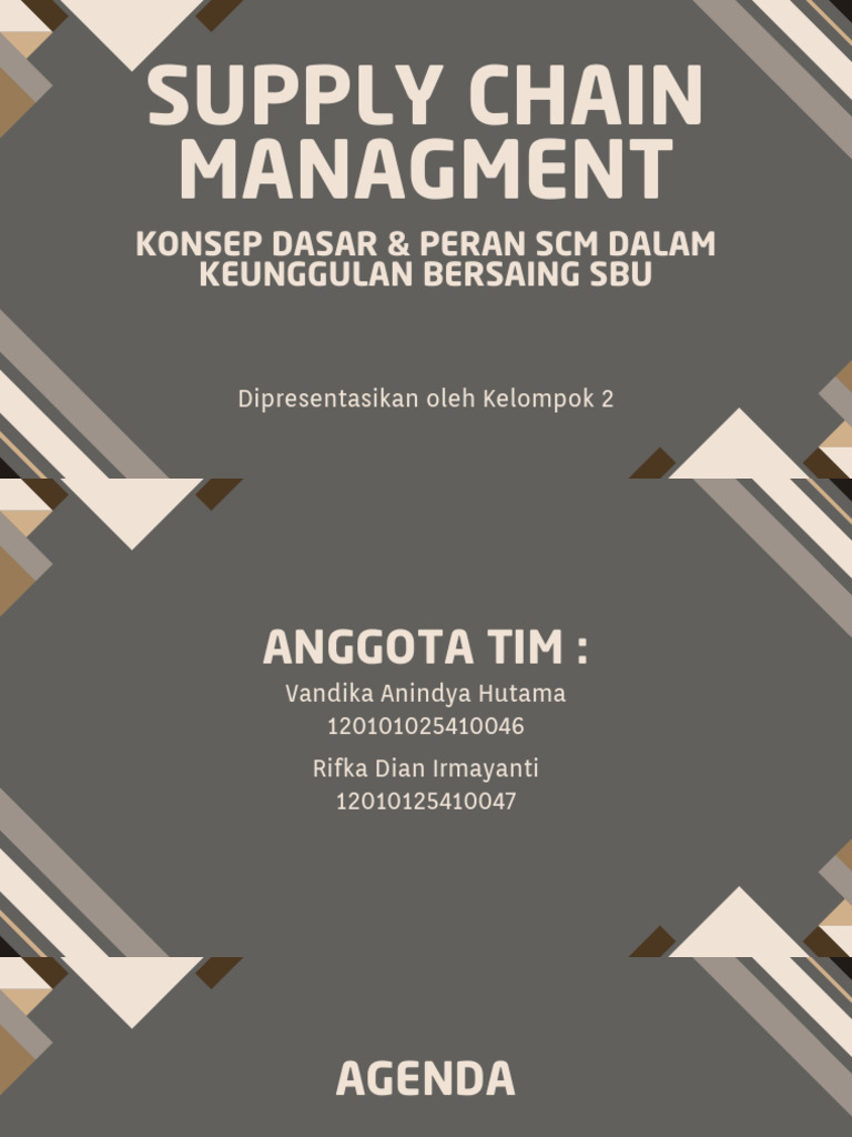 Strategi Supply Chain Management Efektif | PDF | Logistics | Economies