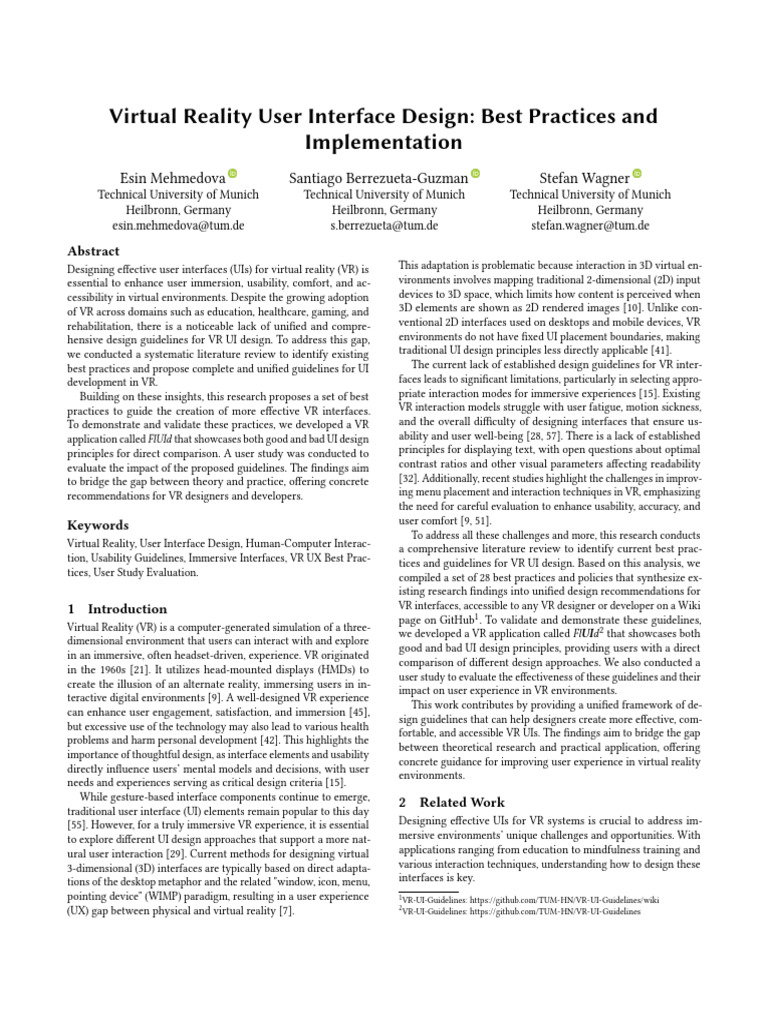 VR Ui Design by S.berrezueta | PDF | Virtual Reality | User Interface