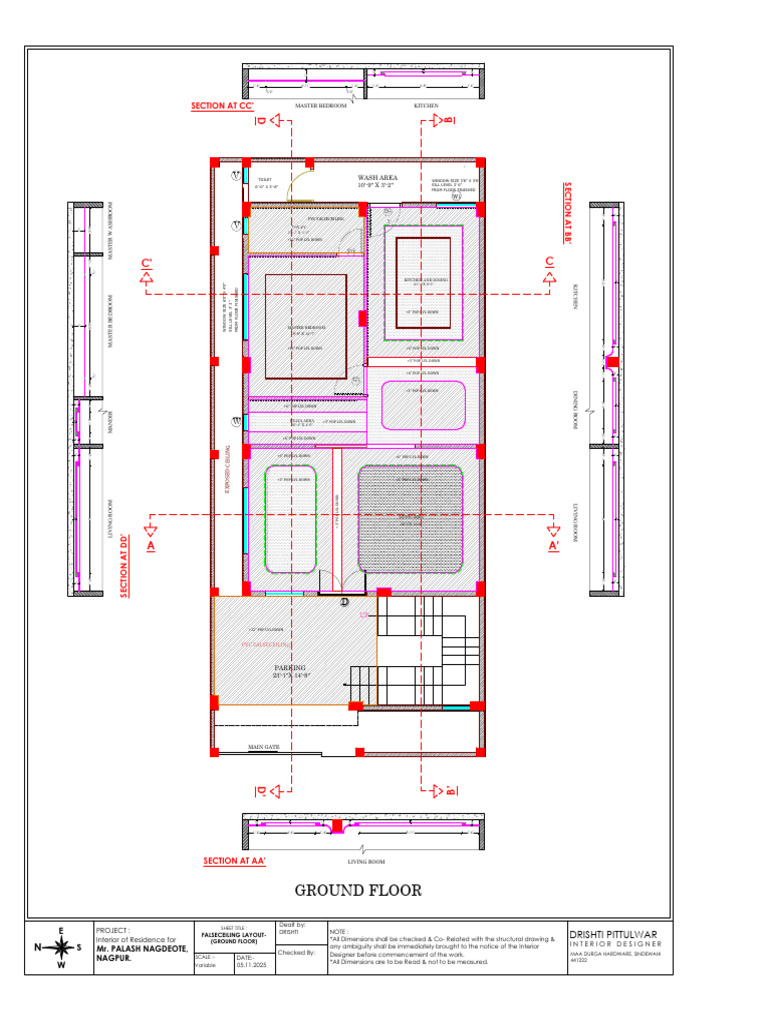 Ground Floor False Ceiling Layout | PDF | Home | Room