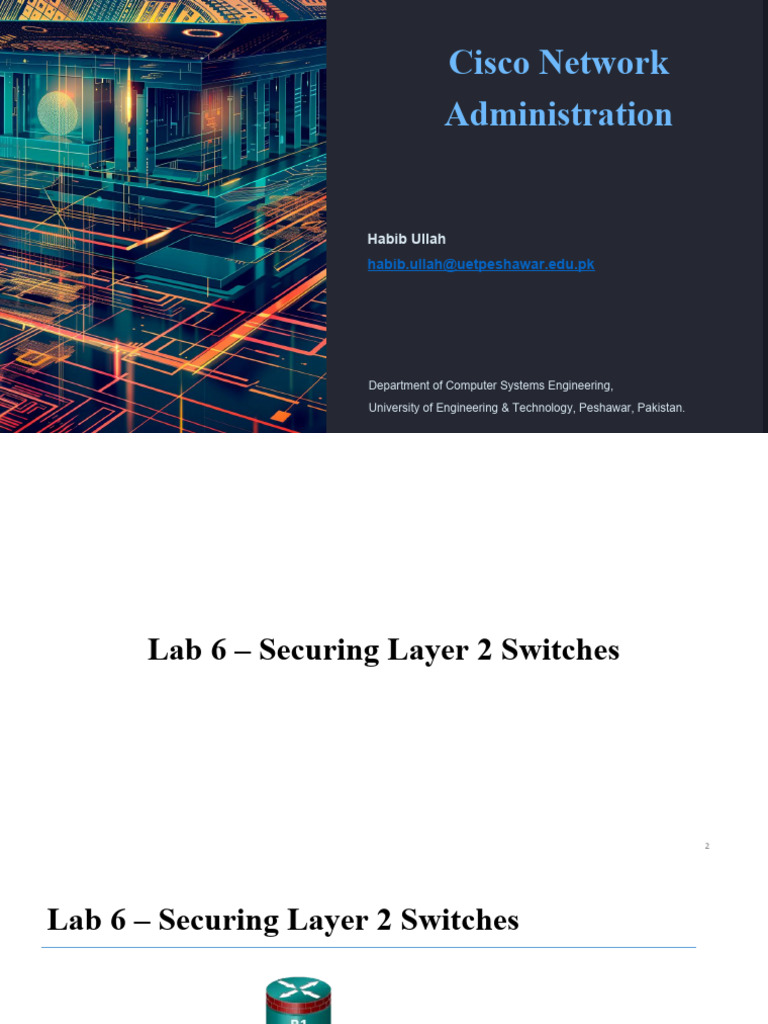 Securing Layer 2 Switches Lab Guide | PDF