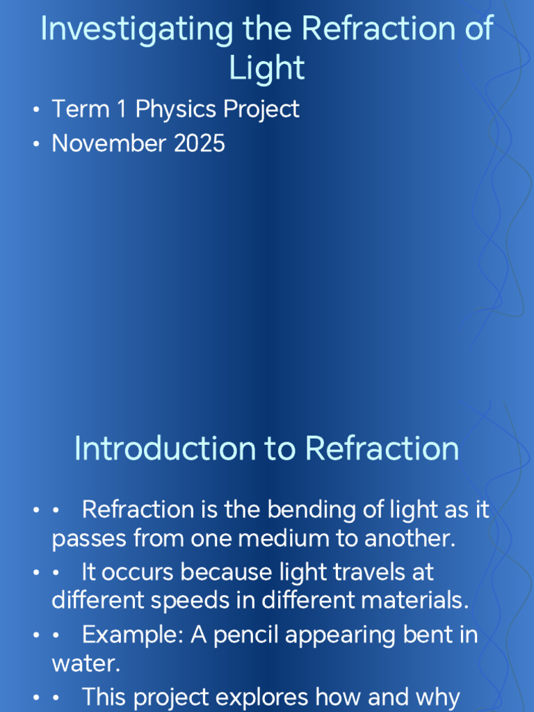 Understanding Light Refraction Basics | PDF