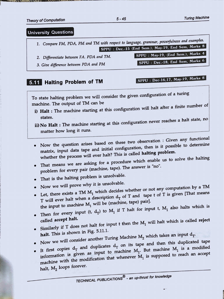 Turing Machine and Halting Problem Analysis | PDF | Function ...