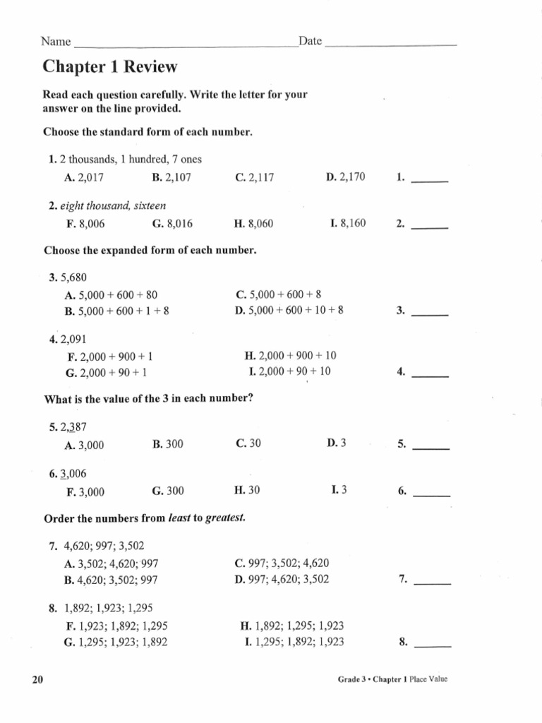 Math Ch 1 | PDF