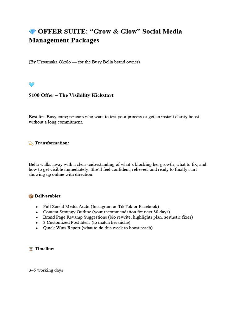 Offer Structuring - $500 Challenge | PDF