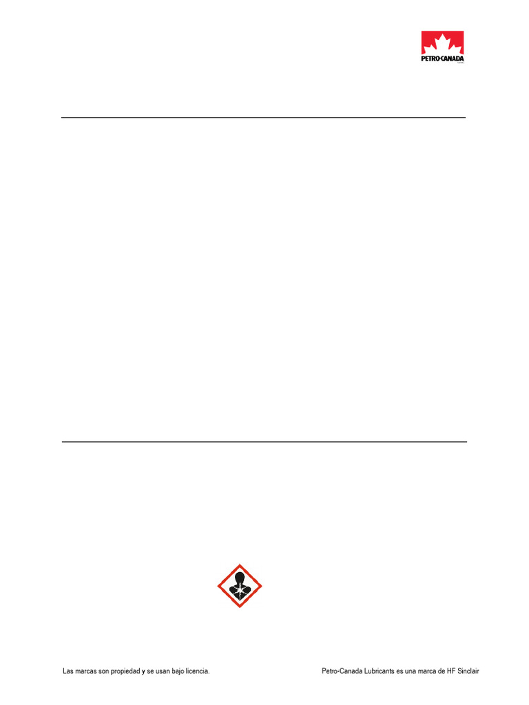 Ficha de Seguridad: COMPRO E Fluid 68 | PDF | Toxicidad | Residuos