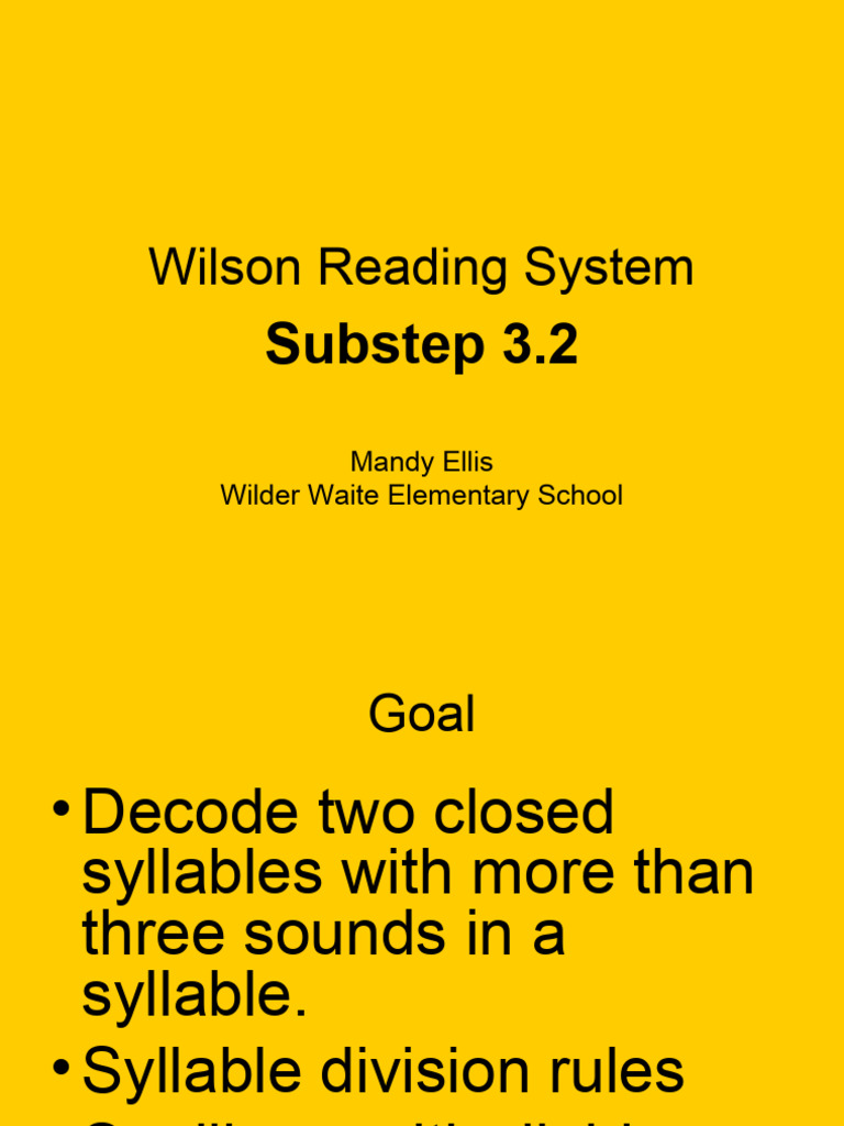 Wilson Reading System: Syllable Strategies | PDF | Consonant | Linguistics