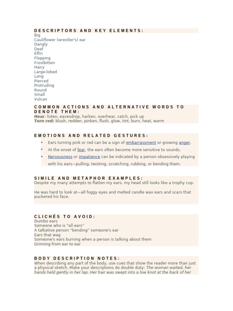 Ears | PDF