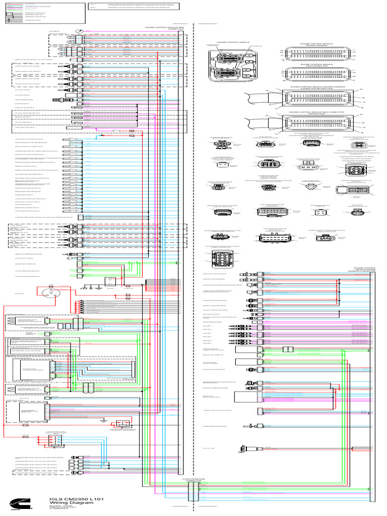 Engine Control Module Wiring Diagram | PDF | Diesel Engine | Throttle