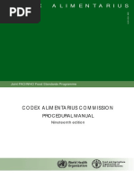 Codex Alimentarius Commission: Procedural Manual