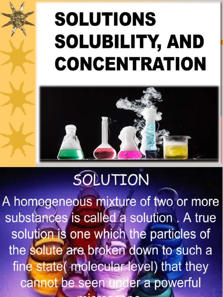 Understanding Solutions and Dilutions | PDF | Concentration | Solubility