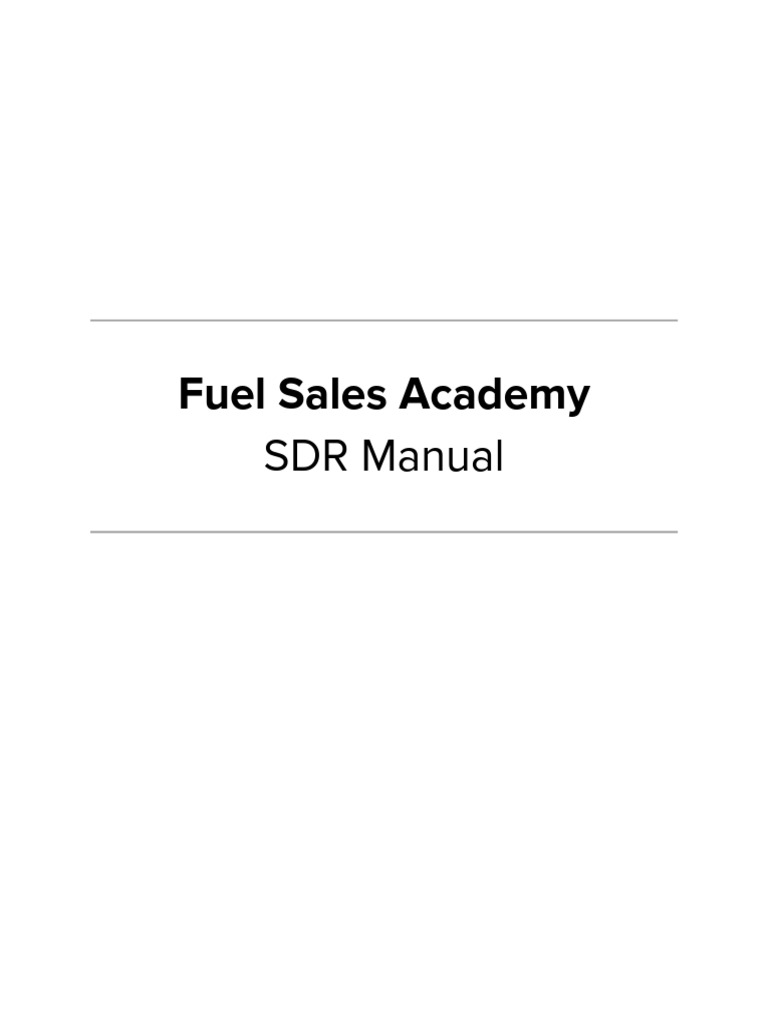 Fuel SDR Team Playbook Guide | PDF | Individualized Education Program ...