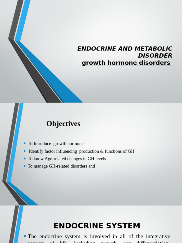 Disorder of Growth Hormone | PDF | Hyperthyroidism | Hypothyroidism