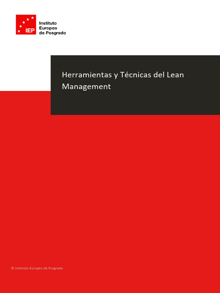Herramientas Clave del Lean Management | PDF | Lean Manufacturing ...