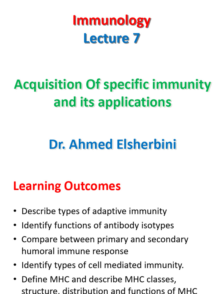 Adaptive Immunity Overview and Functions | PDF | Immune System ...