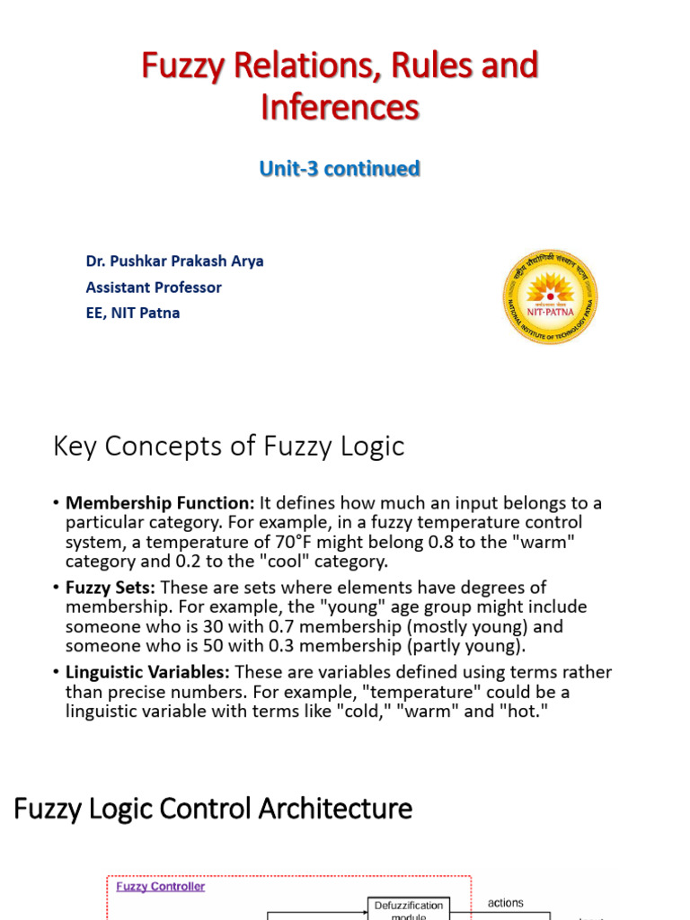U3 - Fuzzy Relations, Rules and Inferences | PDF | Fuzzy Logic ...