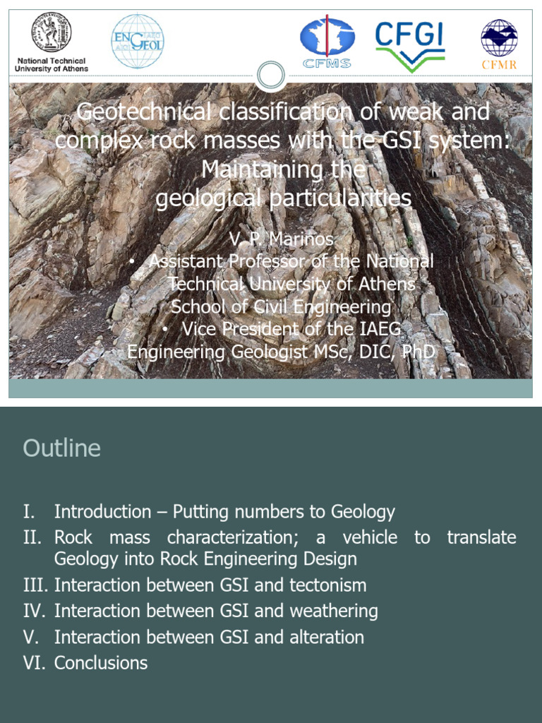 GSI System for Weak Rock Mass Classification | PDF | Geology ...