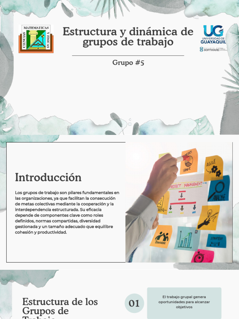 Estructura y dinámica de grupos de trabajo | PDF | Liderazgo | Cohesión ...
