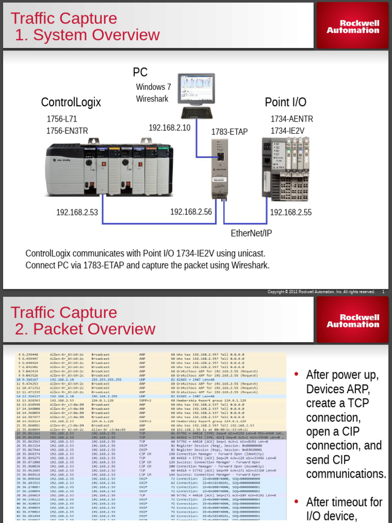 Traffic Capture in ControlLogix Systems | PDF | Transmission Control ...