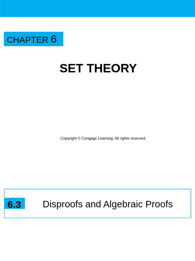 Disproving Set Properties and Proofs | PDF | Mathematical Proof ...