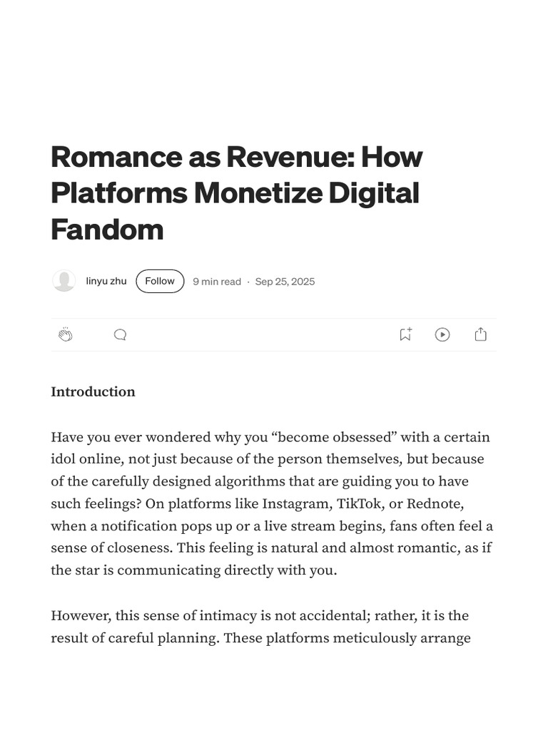 Monetizing Digital Fandom: Algorithms & Profit | PDF | Advertising ...
