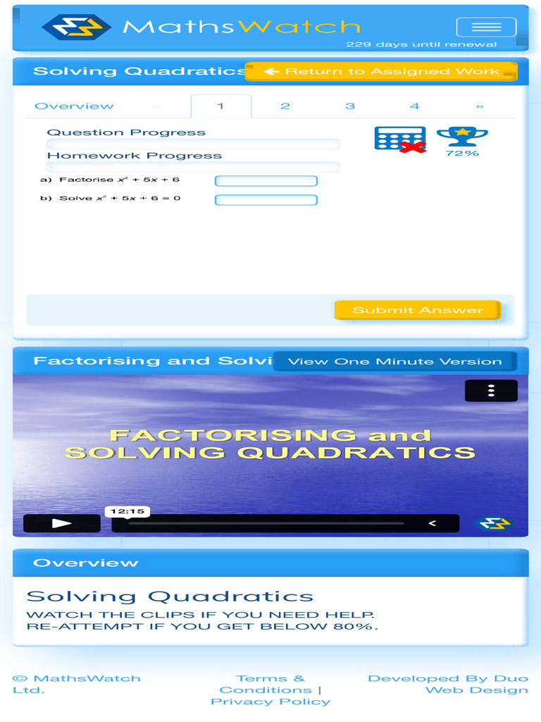 Maths Watch | PDF