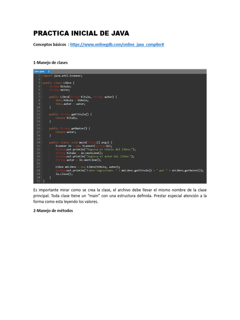 Fundamentos de Programación en Java | PDF