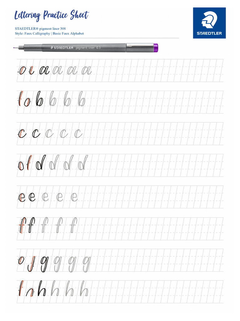 Basic Exercises Faux Basic Lettering | PDF
