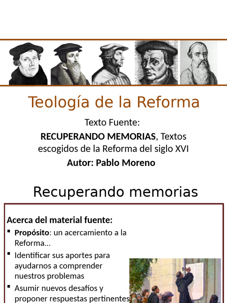 Teología de La Reforma | PDF | Martin Luther | Iglesia cristiana