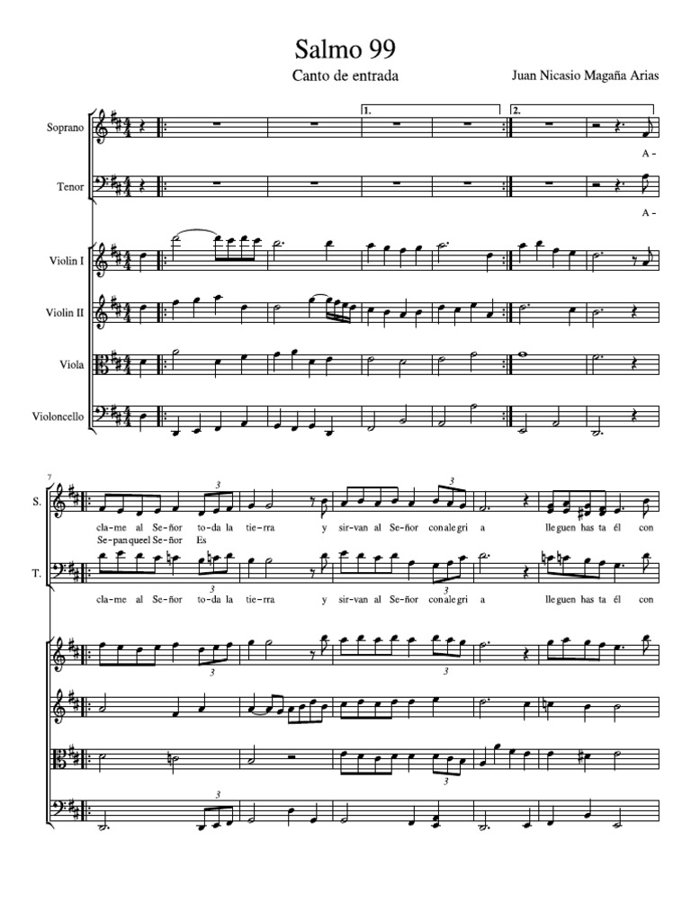 Salmo 99 Strings&Coro | PDF