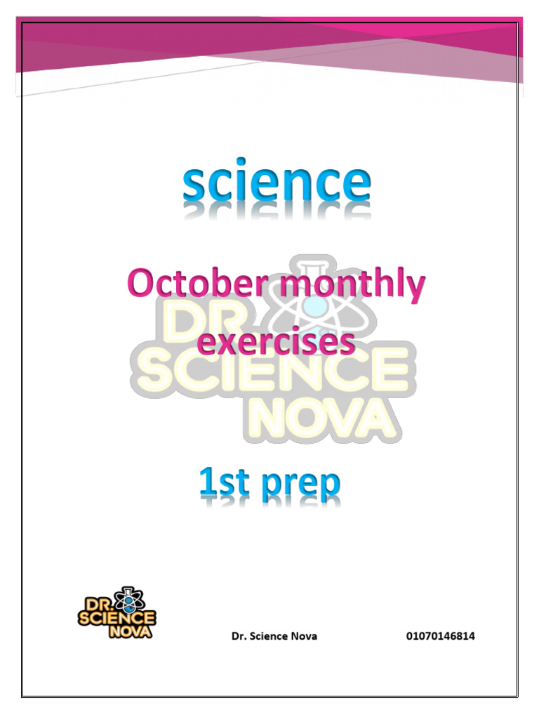 1st Prep October Monthly Exercises | PDF | Periodic Table | Chemical ...