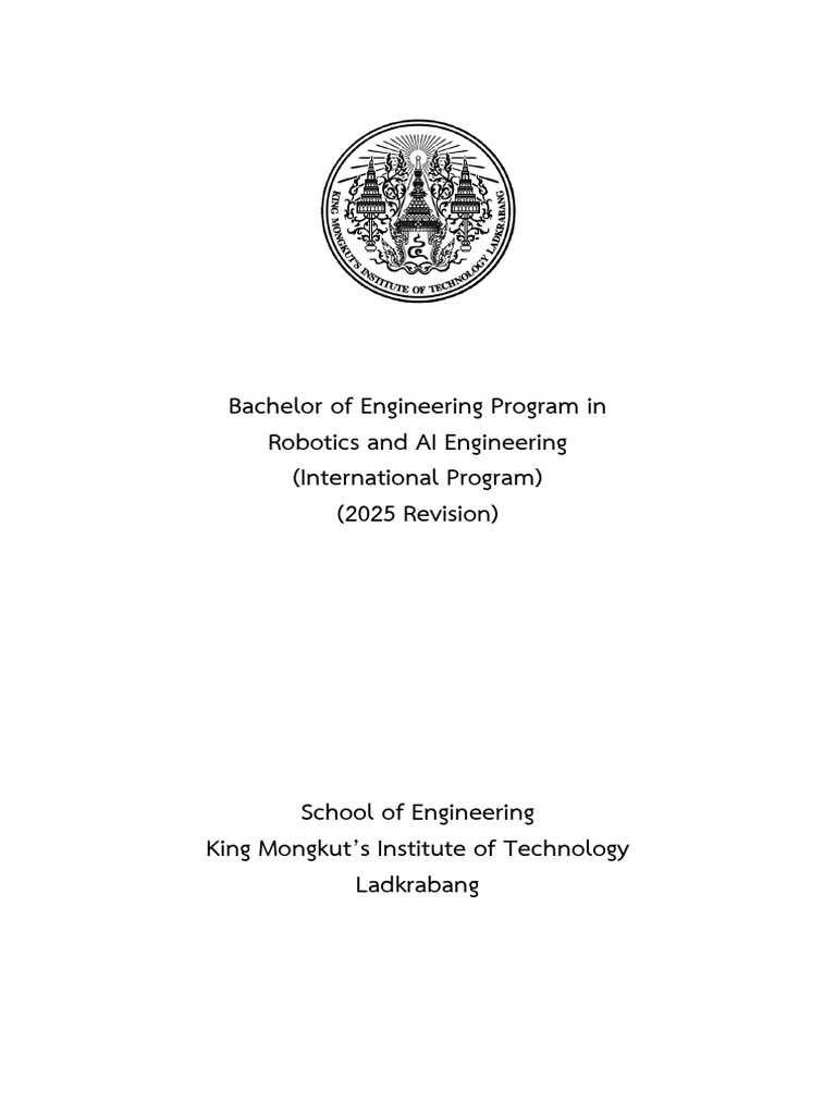 B.Eng. in Robotics and AI Engineering | PDF | Artificial Intelligence ...