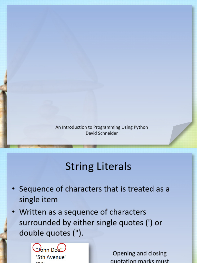 Section2.2 | PDF | String (Computer Science) | Computer Programming