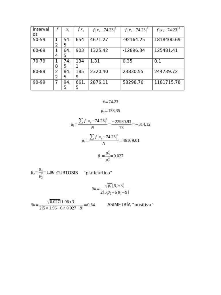 Statistical Analysis of Data Intervals | PDF
