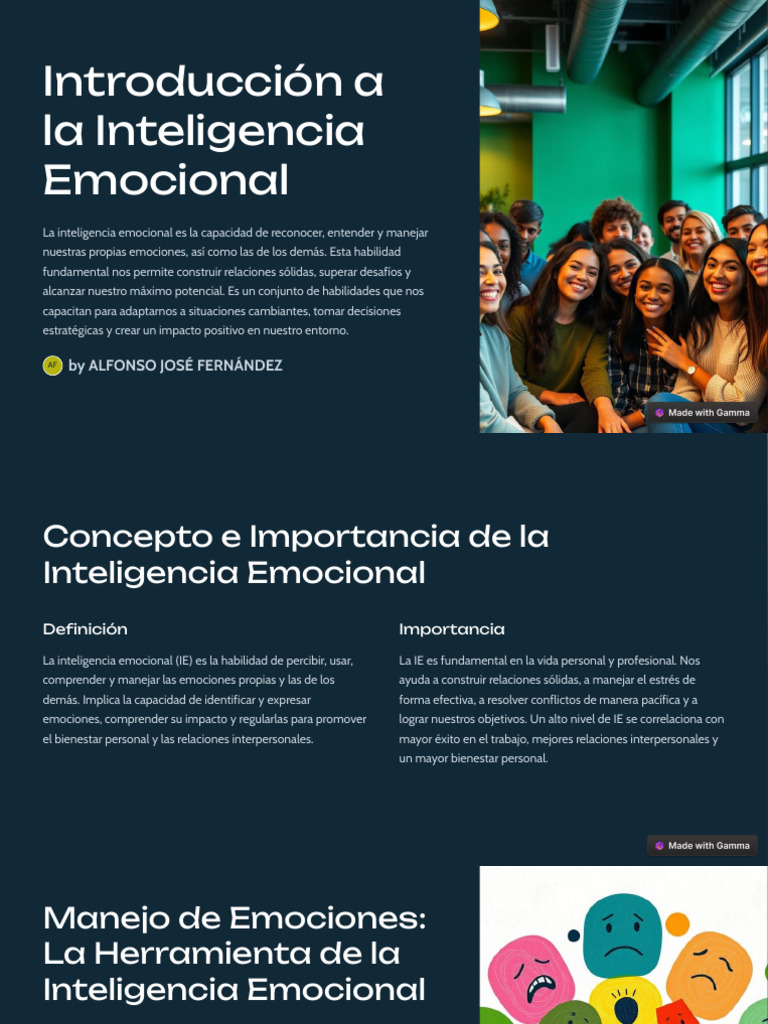 Inteligencia Emocional y Autoestima Esenciales | PDF | Las emociones ...