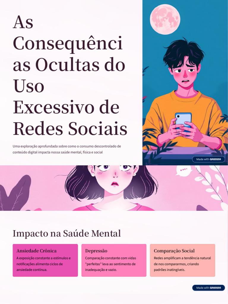 As Consequencias Ocultas Do Uso Excessivo de Redes Sociais | PDF ...